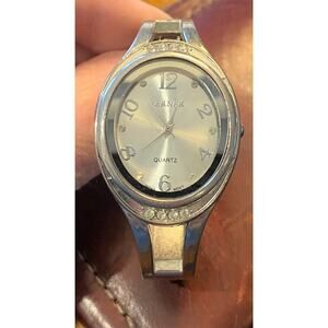Ladies Terner Silver Tone Bangle Bracelet Quartz Watch, Nickel free